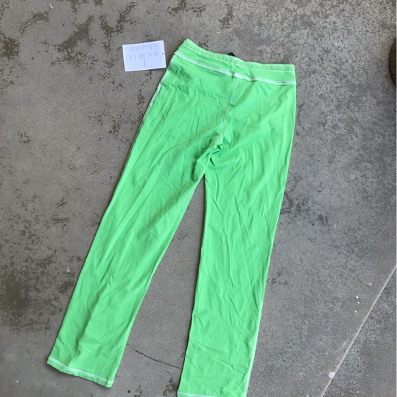 Bright Lime Knit Lounge Pants NWT - Picture 3 of 5